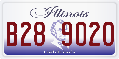 IL license plate B289020
