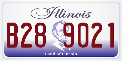 IL license plate B289021