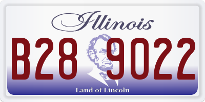 IL license plate B289022