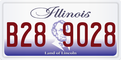 IL license plate B289028