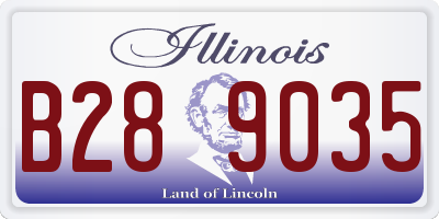 IL license plate B289035