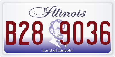IL license plate B289036