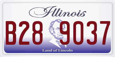IL license plate B289037