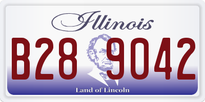 IL license plate B289042