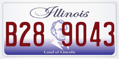 IL license plate B289043