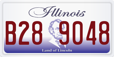 IL license plate B289048