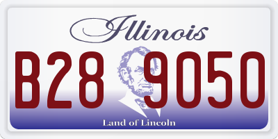 IL license plate B289050