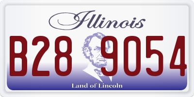 IL license plate B289054