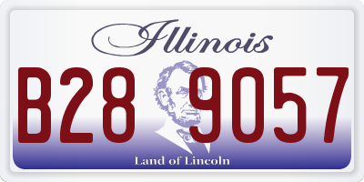 IL license plate B289057