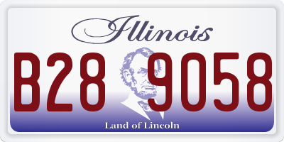 IL license plate B289058