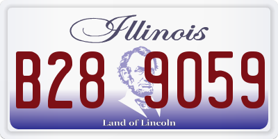 IL license plate B289059