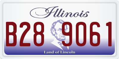 IL license plate B289061