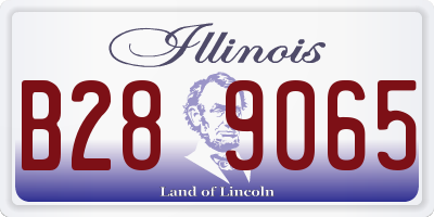 IL license plate B289065