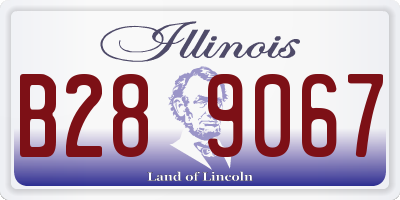 IL license plate B289067
