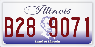 IL license plate B289071