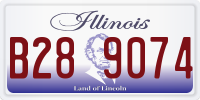 IL license plate B289074