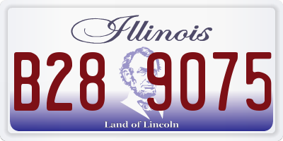 IL license plate B289075