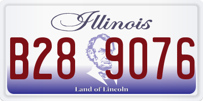 IL license plate B289076