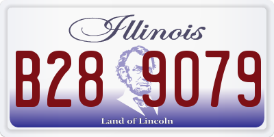IL license plate B289079