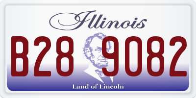 IL license plate B289082