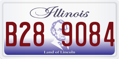 IL license plate B289084