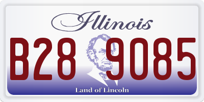 IL license plate B289085