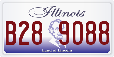 IL license plate B289088
