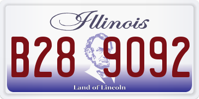IL license plate B289092