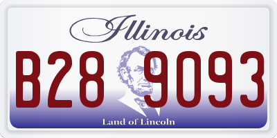 IL license plate B289093