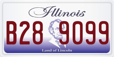 IL license plate B289099