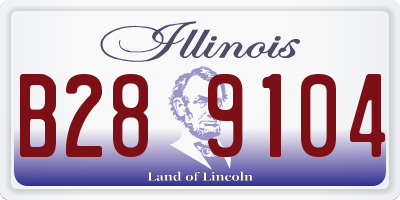 IL license plate B289104