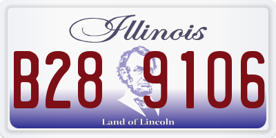 IL license plate B289106