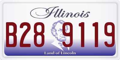IL license plate B289119