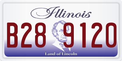 IL license plate B289120