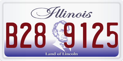 IL license plate B289125