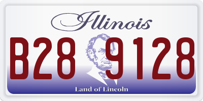 IL license plate B289128