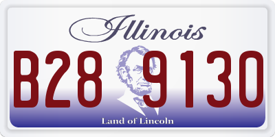 IL license plate B289130