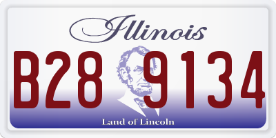 IL license plate B289134