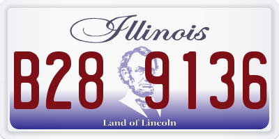 IL license plate B289136