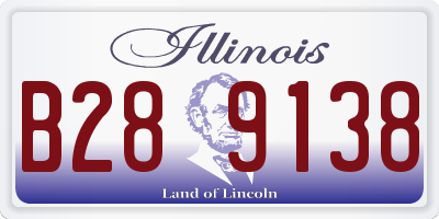 IL license plate B289138