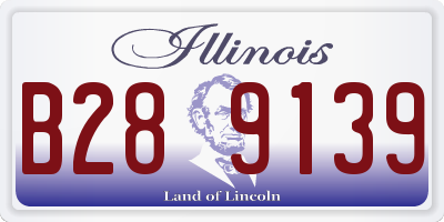 IL license plate B289139