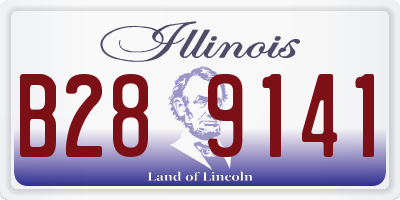 IL license plate B289141