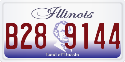 IL license plate B289144