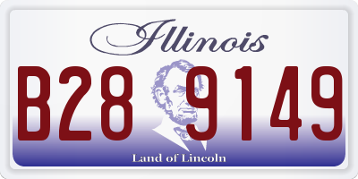IL license plate B289149
