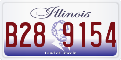 IL license plate B289154