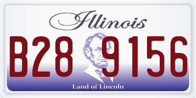 IL license plate B289156