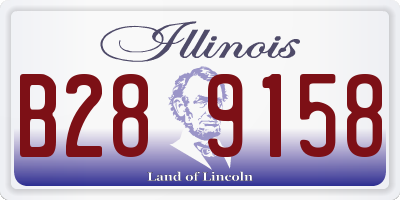 IL license plate B289158