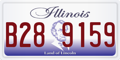 IL license plate B289159