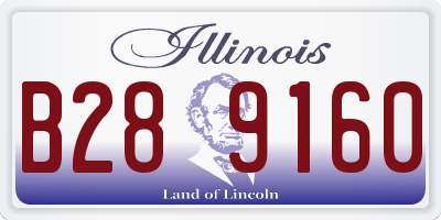IL license plate B289160
