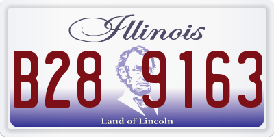 IL license plate B289163